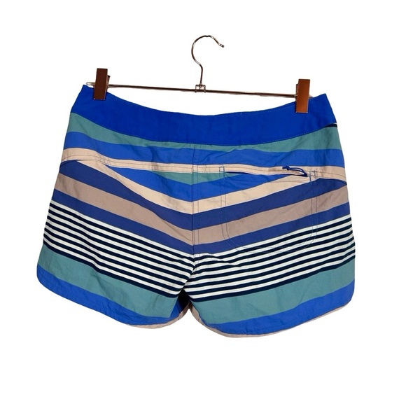 Patagonia Women's Wavefarer Boardshorts - 5" in Fitz Stripe Small: Float Blue - Picture 5 of 9